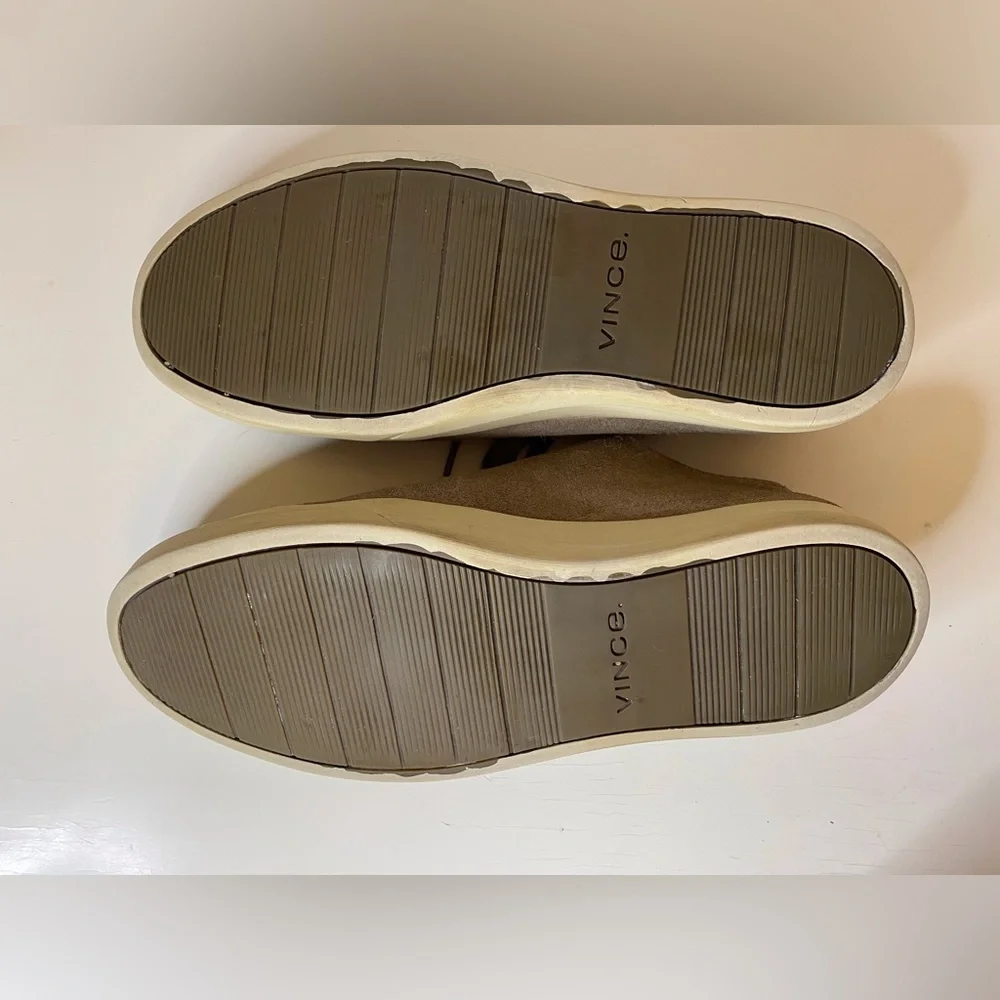 Vince Men's Copeland Tan Suede Sneakers Size 8.5‎